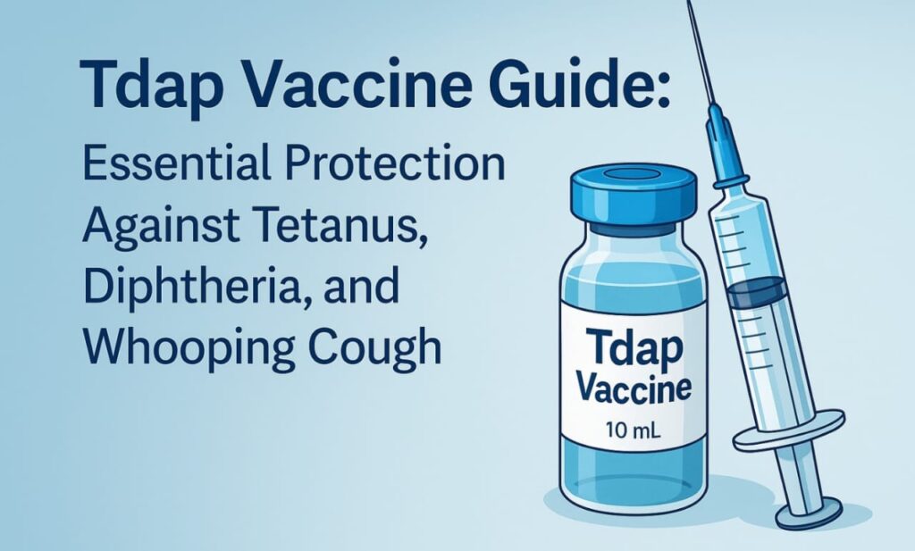 Tdap Vaccine Guide: Essential Protection Against Tetanus, Diphtheria, and Whooping Cough