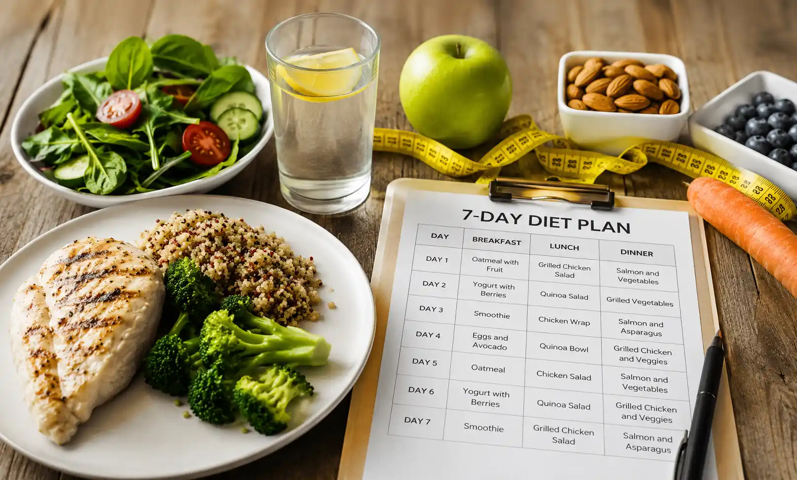 7-Day Diet Plan for Weight Loss That Actually Works