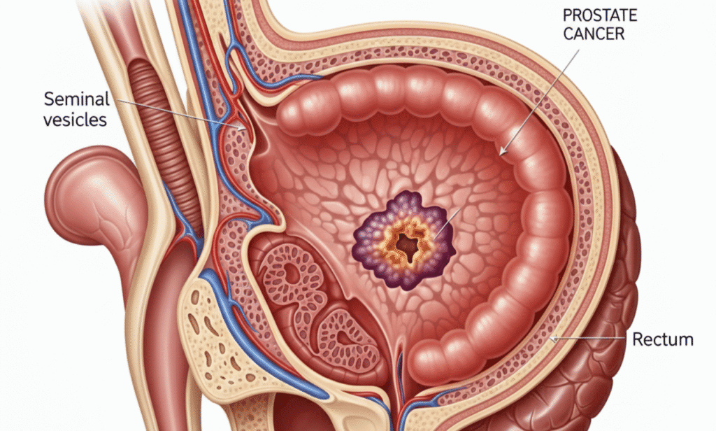 Alert on rising US prostate cancer symptoms, risks, prevention.