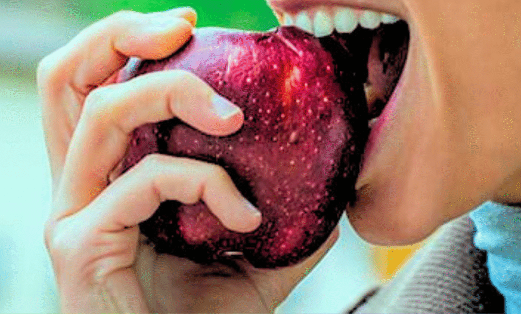 An apple a day for healthy blood pressure and heart.
