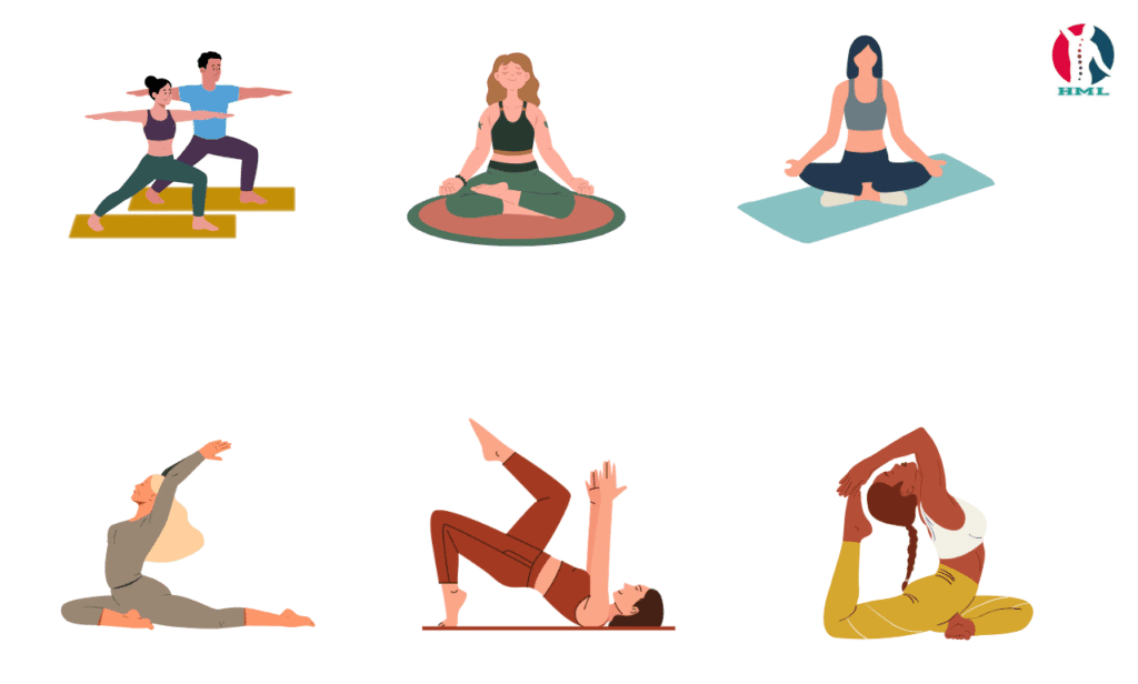 A woman practicing yoga to improve flexibility and reduce daily stress.